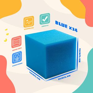 Cubes de rembourrage en mousse 24 pièces 5 pouces pour gymnastique, trampoline, rembourrage de protection multisports, Freerunning, <span class=keywords><strong>Parkour</strong></span>, Skate - Product Image 4