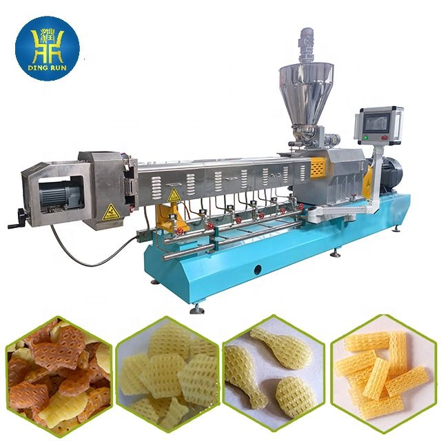 snacks extruder production line machine suitable for 380v 50hz 3 phase