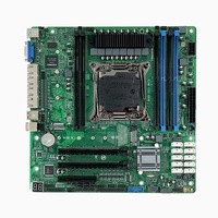 Nueva placa base para servidor Intel C612-1/2/2/2/1/2, compatible con Xeon E5 V3/V4, 4x2,5G LAN, ECC DDR4 RAM, 10xSATA-NAS y versiones de servidor