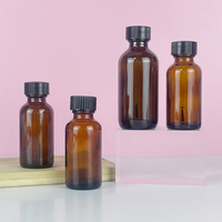 Bouteilles compte-gouttes en verre ambré pour huiles essentielles, 10ml, 20ml, 30ml, 50ml, diffuseur doré, emballage personnalisé avec logo, Guangdong