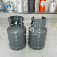 Bouteille de gaz GPL en acier GLOBAL 9KG avec pression de 18 bars et diamètre extérieur de 300 mm pour la cuisson sur le marché du Zimbabwe et d'Afrique du Sud