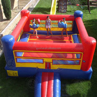 Double anneau de boxe gonflable pour enfants, anneau de combat gonflable d'intérieur, anneau de lutte, jeu de Sport à vendre