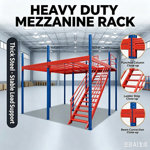 Sistema de Estanterías Metálicas Resistentes para Almacenes con Protección Anticorrosión, Instalación Encastrable, Estanterías Apilables Industriales Personalizadas - Product Image 3