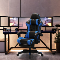 Chaise pliable bon marché en gros de jeu d'ordinateur de massage en cuir Pu Silla Gamer Racing chaises de jeu RVB avec lumières et haut-parleurs