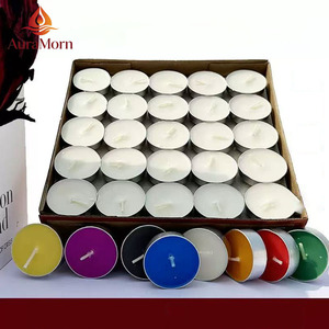 Nến tealight sáp parafin nhiều màu, không khói, không mùi, không lửa, 100 chiếc, cháy 2-8 giờ, dùng cho Giáng sinh, đám cưới, sinh nhật - Product Image 4