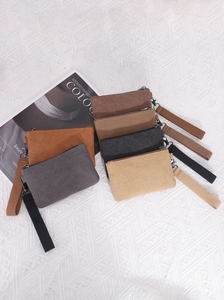 Nuovo sacchetto portatile in tela di lavaggio borsa da donna con cerniera Mini portamonete da <span class=keywords><strong>uomo</strong></span> per chiavi portachiavi piccoli portafogli da regalo con bracciale - Product Image 5