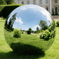 Boule miroir gonflable en PVC argenté, sphère gonflable géante pour événements, mariages, décoration de scène et affichage publicitaire