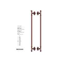 Poignée de porte en laiton Antique en acier inoxydable 304, serrure de porte intérieure de luxe
