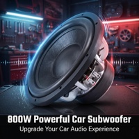 Hanson OP-F SW-1275 Caisson de basses audio pour voiture 10 pouces 2000W Puissance super forte Caisson de basses 12 pouces Bord en mousse Cadre en aluminium Bass Build 16 ans