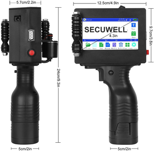 เครื่องพิมพ์อิงค์เจ็ทแบบพกพา,เครื่องพิมพ์อิงค์เจ็ทแบบพกพา M6เสื้อผ้ามือถือรหัสวันหมดอายุพิมพ์12.7มม. หลายภาษา - Product Image 5