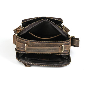 Ando <b>Bag</b> Vintage Genuine Leather <b>Mens</b> <b>Shoulder</b> <b>Bag</b> Cowhide Crossbody Messenger <b>Bag</b> - Product Image 4