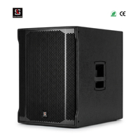 Subwoofer Actif Autonome 18 Pouces 1200W RMS 2400W Crête 8 Ohms 98dB 134dB SPL Amplificateur 4350W pour Concerts, Tournées et Location