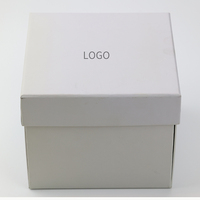 Boîte cadeau carrée de luxe personnalisée TIME TOKEN en carton blanc avec doublure en cuir PU pour montre, fabricant d'emballages en papier