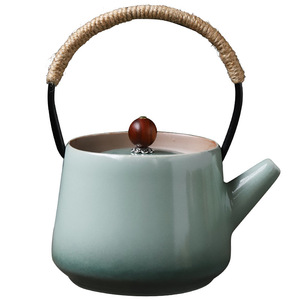 Shangyan Ceramic Teapot Small Size With Lid <b>Infuser</b> Chinese Kung Fu <b>Tea</b> Set Home Use Retro Style - Product Image 4