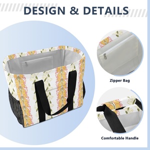 High Quality Customs logo Fashion Waterproof Girl Travel <b>Beach</b> <b>Bag</b> Lightweight Hawaii Printing Tyvek Tote <b>Bag</b> - Product Image 4