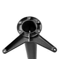 Pied de table en acier chromé pour mobilier de salle à manger, style industriel, cuisine, 50 * 710 / 870 / 1100