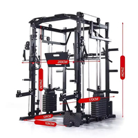 Machine Smith Commercial Multi-Fonctionnelle Rack à Squat Équipement de Gym à Domicile pour l'Entraînement de Force et la Musculation