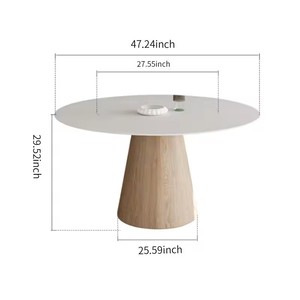 <span class=keywords><strong>Table</strong></span> à manger ronde 2024 à vendre pour salle à manger, cuisine et hôtel à prix de gros - Product Image 3