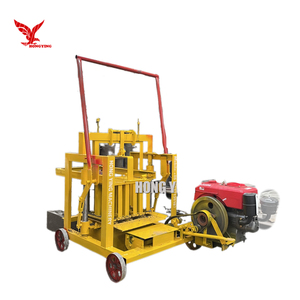 시멘트 블록 제조기 QMY2-40 디젤 이동식 소형 벽돌 제조기 - Product Image 1