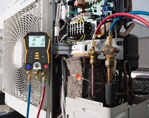 Vários refrigerantes Suit Recharge Kit Digital Ac Texto 557s Jaqueta Amarela <span class=keywords><strong>Manifold</strong></span> Gauge - Product Image 6