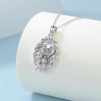Collier Hécate en argent sterling 925, bijoux de déesse païenne pour femmes