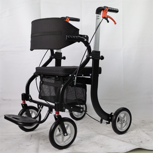 Carrito de Compras Todo en Uno de Aluminio, Andador con Ruedas para Personas Mayores con Altura Ajustable - Product Image 1