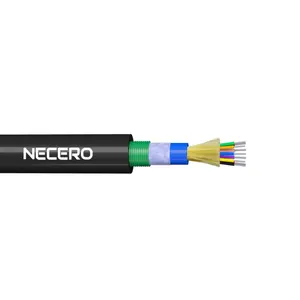 NECERO GJFJH53 Tight Buffer Stranded 12 24 core Indoor Steel Armored Optical Fiber Cable