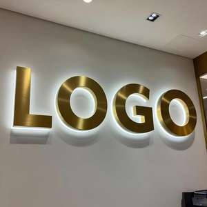 High Bright 3d Backlit Sign Led Letter Sign Acrylic 3d Signage Custom Business Reception Office Company Brand logo Led Sign - Product Image 5