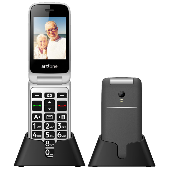 Factory Directly Wholesale ARTFONE G3 2.4inch 4G LTE Dual Sim Global Unlocked Senior Flip Cell Phone