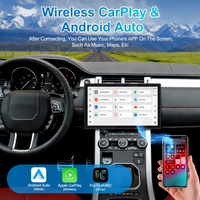 Autoradio Android 13,3 pouces avec GPS, navigation multimédia, Carplay, tableau de bord pour Land Rover Range Rover Evoque 2017-2019