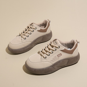 Zapatos Casuales de Otoño con Suela Gruesa y Tacón Elevado Zapatos para Caminar Estilo Coreano, Modernos, con Soporte de Arco, Cuero Genuino - Product Image 3