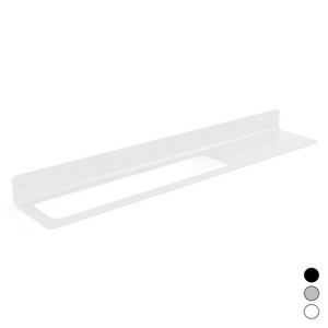 Soporte para Estante Saeta de 634 mm, Negro, con Orificio Izquierdo, para Estantes de Baño - Product Image 2