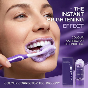 GlorySmile V34 Purple <strong>Toothpaste</strong> Tablets <strong>Colour</strong> <strong>Corrector</strong> Teeth Brightening Chewable <strong>Toothpaste</strong> 45pcs Portable Travel Friendly - Product Image 2