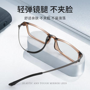 Montures de lunettes Danyang TR90 pour hommes, monture carrée complète 82010, verres correcteurs anti-lumière bleue - Product Image 4