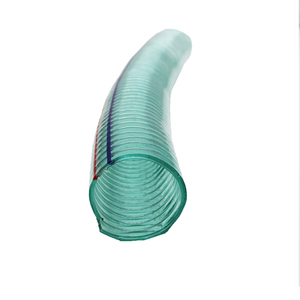 Tuyau flexible industriel en PVC antistatique renforcé de fil d'acier spiralé, tuyau de décharge en PVC flexible avec fil d'acier - Product Image 1