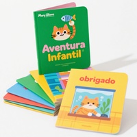 Impression de livres cartonnés directement de l'usine, conformes aux normes CEC, CE, CPC, coins arrondis, livres d'apprentissage précoce pour enfants