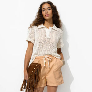 Short d'été personnalisé en toile respirante de haute qualité avec style sport pour femmes - Product Image 1