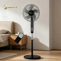 Ventilateur sur pied 16 pouces avec moteur longue durée, refroidissement haute efficacité, oscillation à 3 vitesses, protection contre la surchauffe, ventilateur sûr pour usage familial