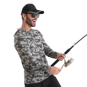 เสื้อตกปลาลายพรางกันยูวี UPF 50 + แห้งเร็วเสื้อเชิ้ตแขนยาวมาใหม่ - Product Image 3