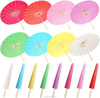 Parapluies en papier en gros pour mariage, blancs, personnalisables, parapluies en bois droits, faits main, décoratifs, à personnaliser soi-même
