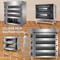 Four à pâtisserie électrique commercial à 3 niveaux et 6 plateaux avec base en pierre et fonction vapeur - Utilisation hôtel/restaurant