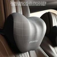 Ensemble appuie-tête et support lombaire élargis pour voiture, protection lombaire, support lombaire pour siège, coussin de voiture, coussin de dossier de voiture, soutien cervical