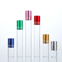 Personnalisé unique de luxe rond clair roller ball verre bouteille premium pour huiles essentielles 10 ml avec la boîte