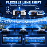 Projecteur de simulation multi-affichages 7500 lumens WUXGA, projecteur laser pour salles de simulation professionnelles