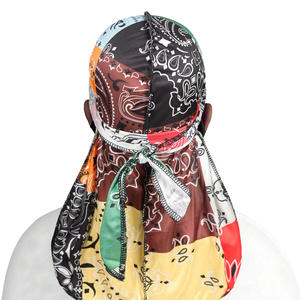 غطاء رأس طويل جدًا مخصص بشعار مطبوع، واقي من الشمس للاستخدام الخارجي، بتصميم جرافيتي ونمط الفهد، مصنوع من الساتان للرجال والنساء - Product Image 6