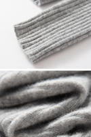 Cardigan rayé 100 % cachemire avec logo personnalisé, vente en gros, pull décontracté à col en V pour femme, veste en tricot uni, vente directe d'usine