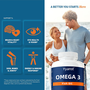 Suplemento de aceite de pescado Omega3 con triple concentración de EPA y DHA para la salud ocular y la visión, en cápsulas blandas, con soporte OEM/ODM y muestra gratuita. - Product Image 5