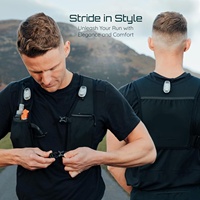 Gilet d'hydratation de course à pied léger et réfléchissant personnalisé, 500 ml, en néoprène respirant, sac de course à pied, sac de jogging