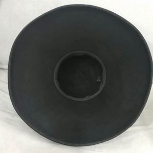 Vintage Fedora Hats Women Wool Round Top Black Wide Brim Fedora Hat - Product Image 6