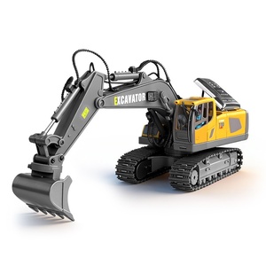 Simülasyon Elektrikli Ekskavatör Oyuncak, Alaşımlı 3'ü 1 Arada Büyük <span class=keywords><strong>RC</strong></span> İnşaat Aracı - Product Image 5